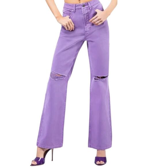 AFRM Oden jeans in Deep Lavender